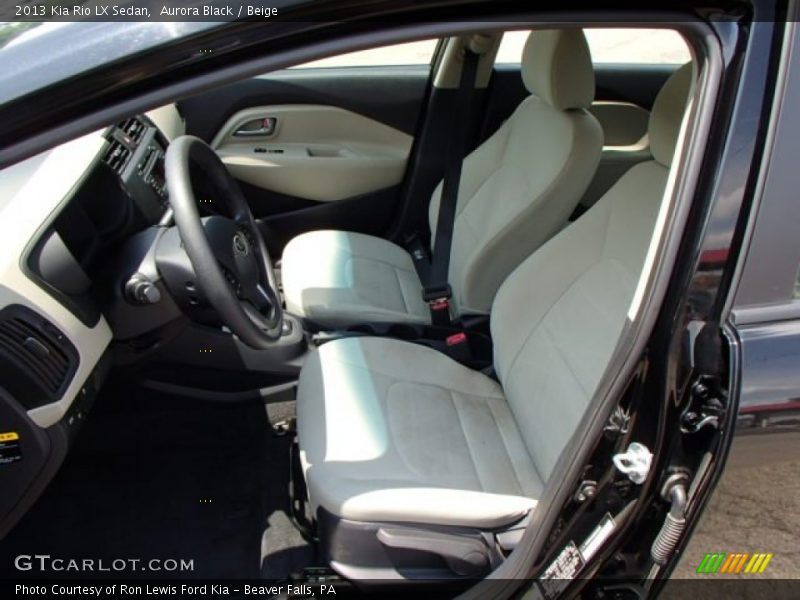 Aurora Black / Beige 2013 Kia Rio LX Sedan