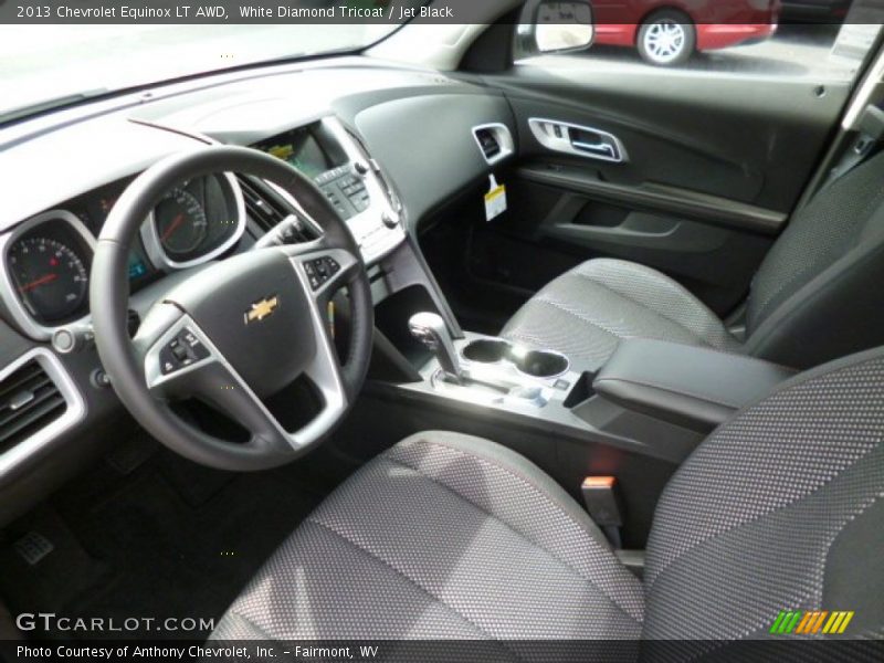White Diamond Tricoat / Jet Black 2013 Chevrolet Equinox LT AWD
