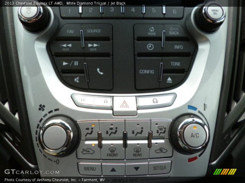 White Diamond Tricoat / Jet Black 2013 Chevrolet Equinox LT AWD