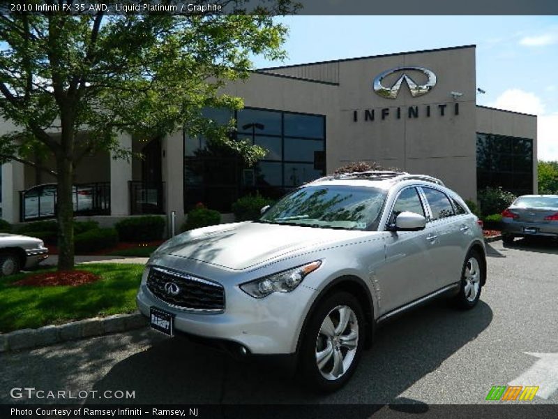 Liquid Platinum / Graphite 2010 Infiniti FX 35 AWD