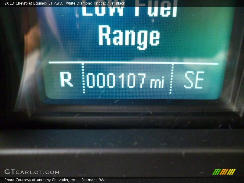 White Diamond Tricoat / Jet Black 2013 Chevrolet Equinox LT AWD
