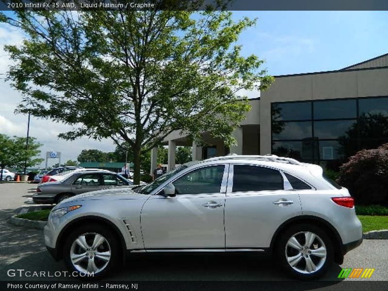 Liquid Platinum / Graphite 2010 Infiniti FX 35 AWD