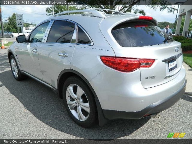 Liquid Platinum / Graphite 2010 Infiniti FX 35 AWD