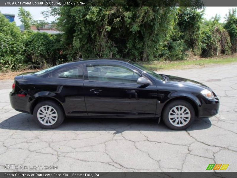 Black / Gray 2009 Chevrolet Cobalt LS Coupe