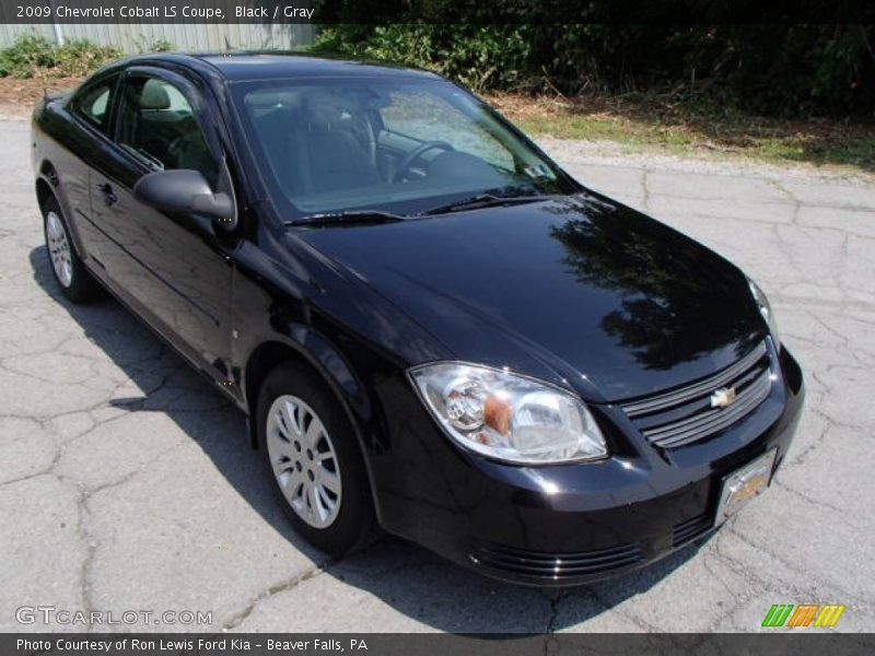 Black / Gray 2009 Chevrolet Cobalt LS Coupe