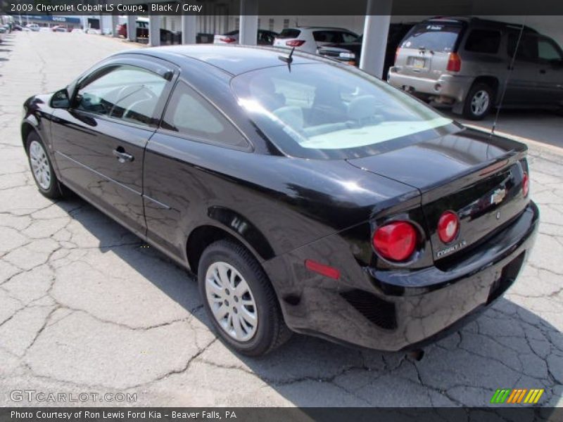 Black / Gray 2009 Chevrolet Cobalt LS Coupe