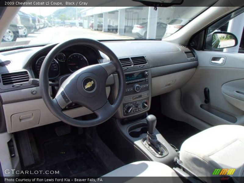 Black / Gray 2009 Chevrolet Cobalt LS Coupe