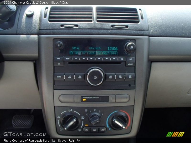 Black / Gray 2009 Chevrolet Cobalt LS Coupe