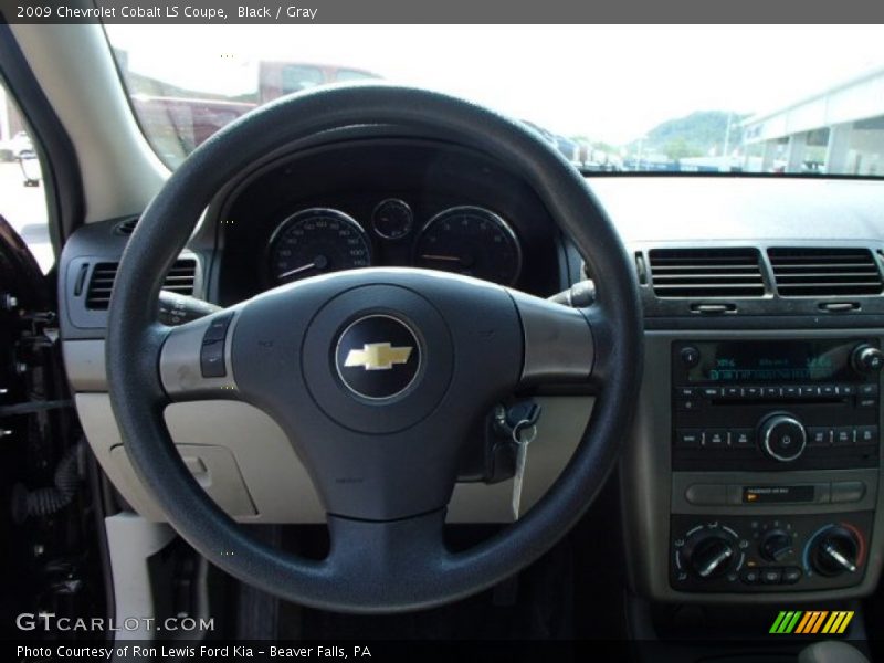 Black / Gray 2009 Chevrolet Cobalt LS Coupe