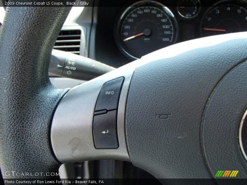Black / Gray 2009 Chevrolet Cobalt LS Coupe