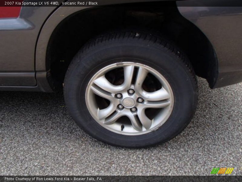 Volcanic Red / Black 2007 Kia Sportage LX V6 4WD