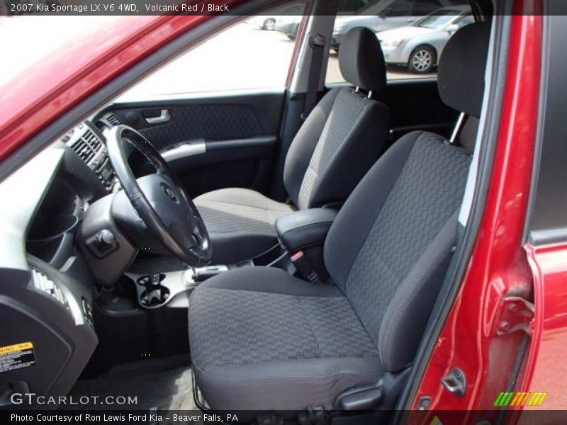 Volcanic Red / Black 2007 Kia Sportage LX V6 4WD