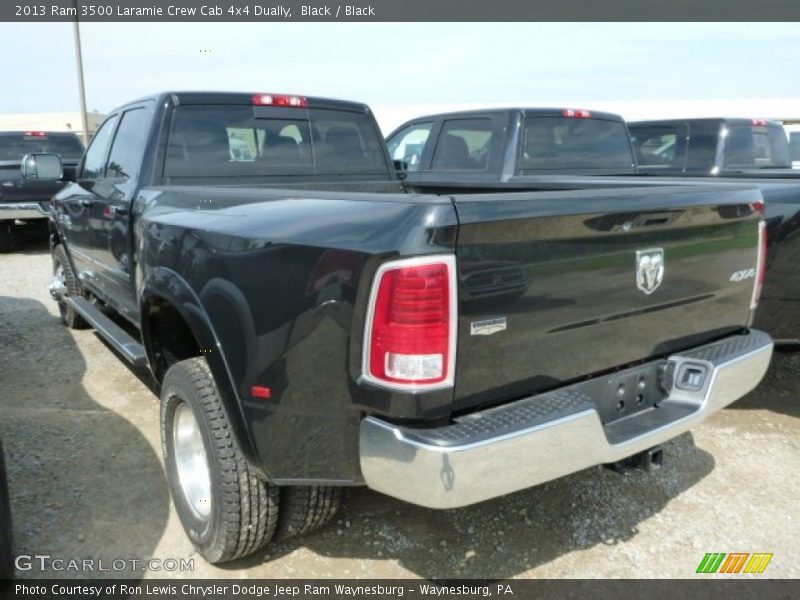 Black / Black 2013 Ram 3500 Laramie Crew Cab 4x4 Dually