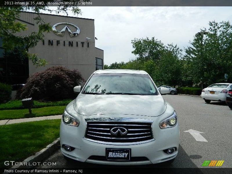Moonlight White / Graphite 2013 Infiniti JX 35 AWD