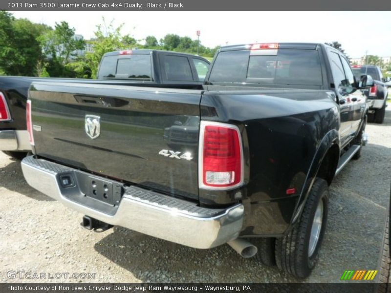 Black / Black 2013 Ram 3500 Laramie Crew Cab 4x4 Dually
