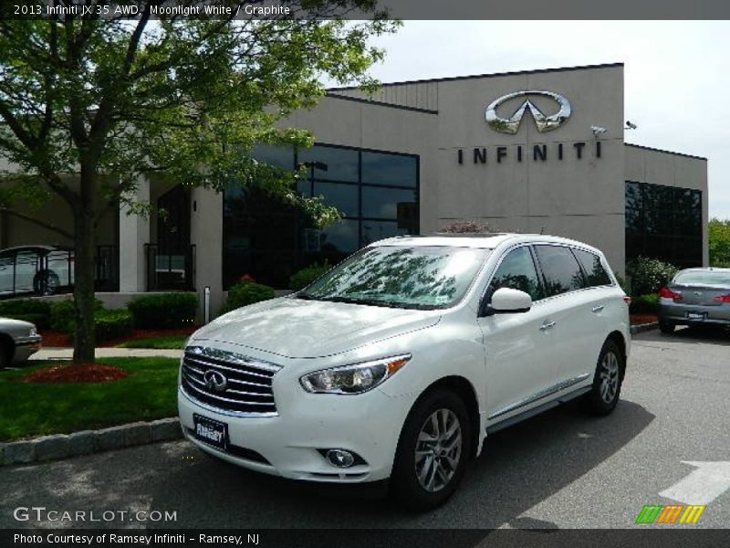 Moonlight White / Graphite 2013 Infiniti JX 35 AWD