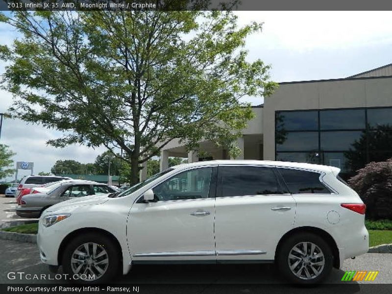 Moonlight White / Graphite 2013 Infiniti JX 35 AWD