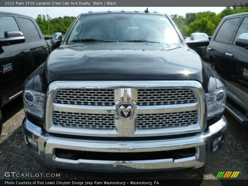 Black / Black 2013 Ram 3500 Laramie Crew Cab 4x4 Dually