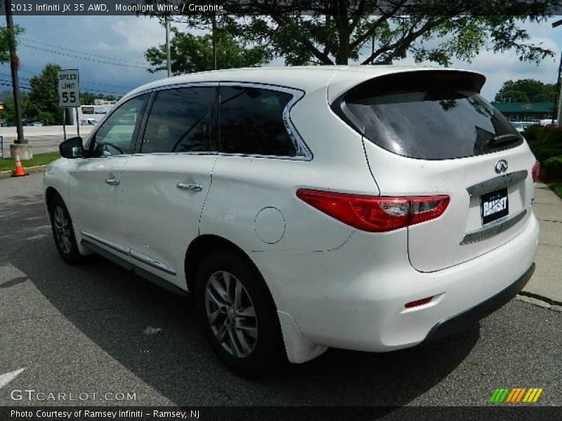 Moonlight White / Graphite 2013 Infiniti JX 35 AWD