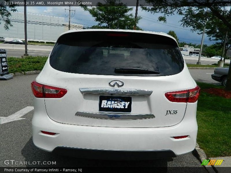 Moonlight White / Graphite 2013 Infiniti JX 35 AWD