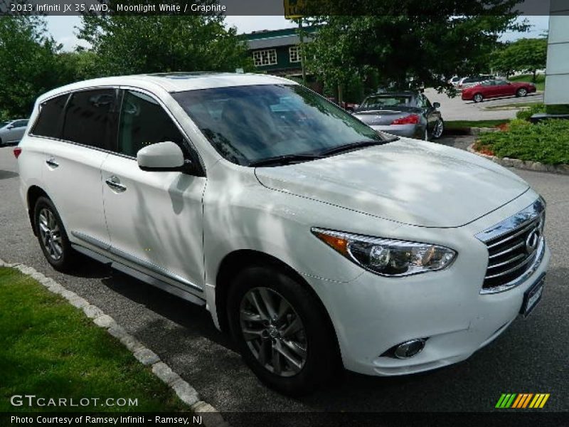 Moonlight White / Graphite 2013 Infiniti JX 35 AWD