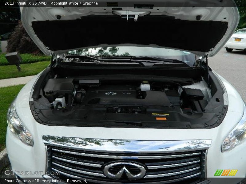 Moonlight White / Graphite 2013 Infiniti JX 35 AWD