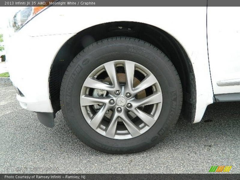 Moonlight White / Graphite 2013 Infiniti JX 35 AWD