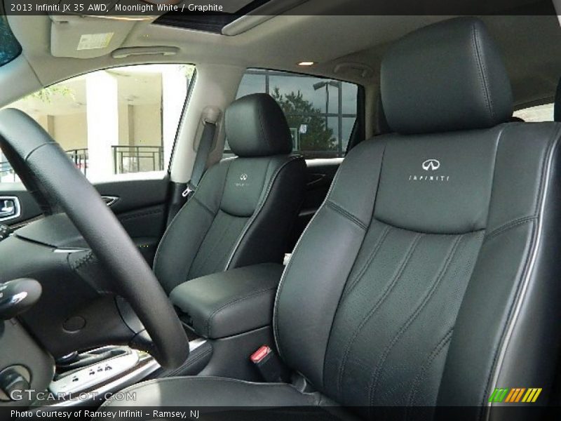Moonlight White / Graphite 2013 Infiniti JX 35 AWD