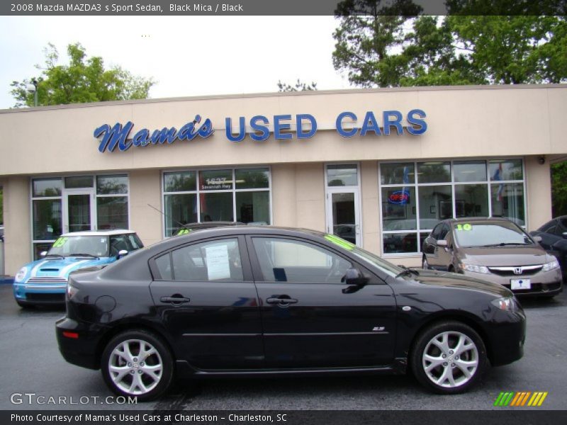 Black Mica / Black 2008 Mazda MAZDA3 s Sport Sedan