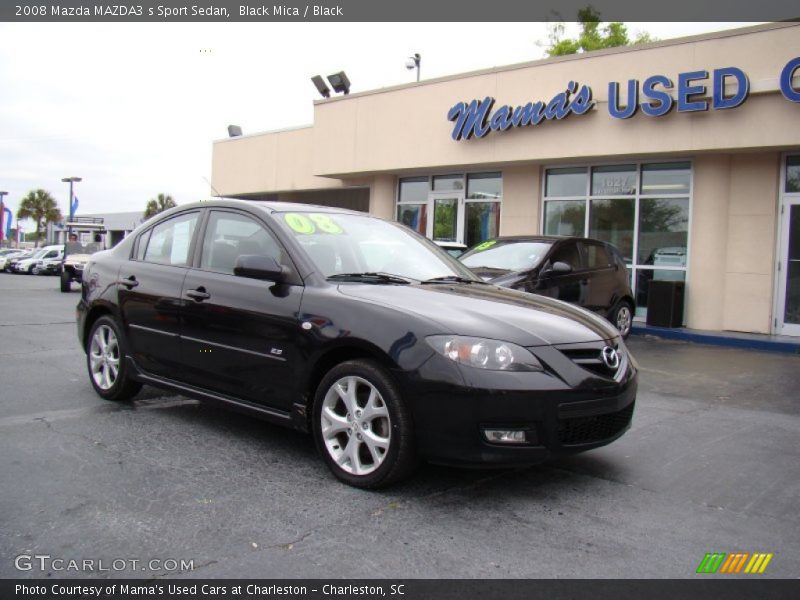 Black Mica / Black 2008 Mazda MAZDA3 s Sport Sedan