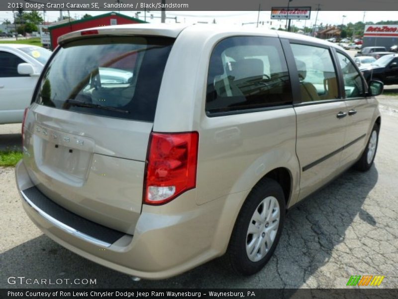 Sandstone / Black/Sandstorm 2013 Dodge Grand Caravan SE