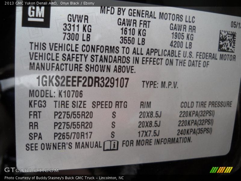 Onyx Black / Ebony 2013 GMC Yukon Denali AWD