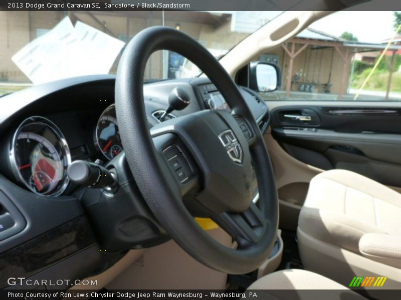 Sandstone / Black/Sandstorm 2013 Dodge Grand Caravan SE