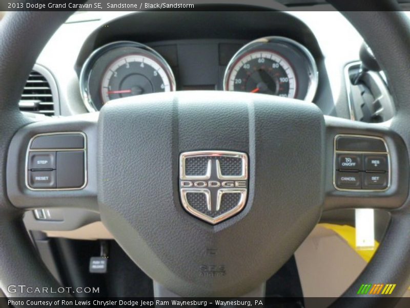 Sandstone / Black/Sandstorm 2013 Dodge Grand Caravan SE