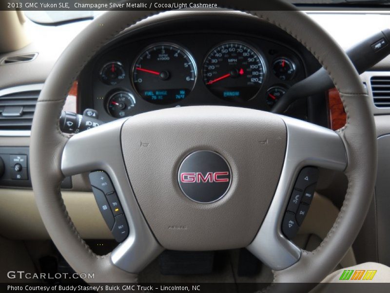 Champagne Silver Metallic / Cocoa/Light Cashmere 2013 GMC Yukon SLE