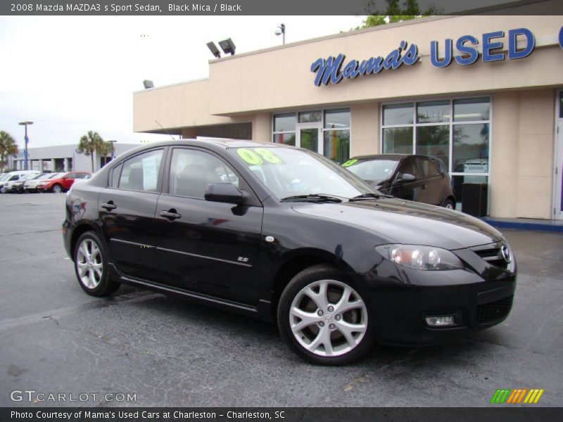 Black Mica / Black 2008 Mazda MAZDA3 s Sport Sedan