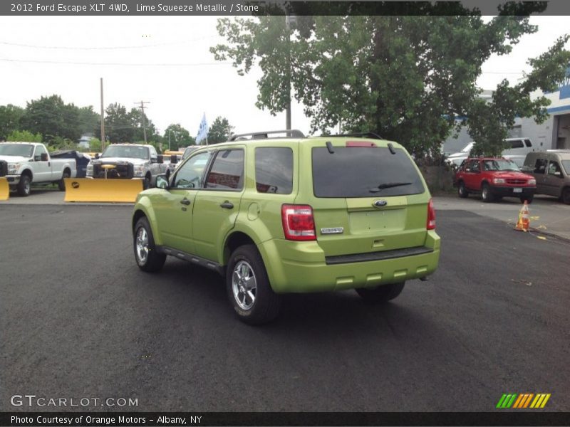 Lime Squeeze Metallic / Stone 2012 Ford Escape XLT 4WD