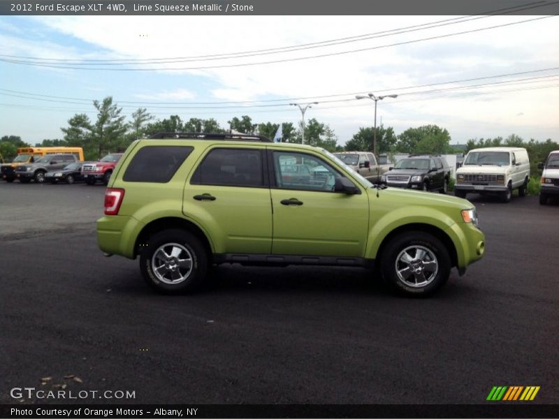 Lime Squeeze Metallic / Stone 2012 Ford Escape XLT 4WD