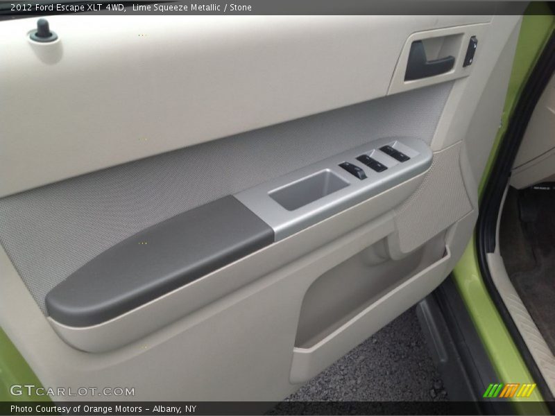 Lime Squeeze Metallic / Stone 2012 Ford Escape XLT 4WD