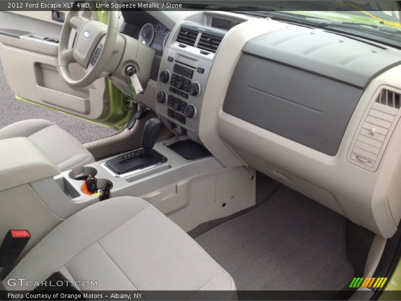 Lime Squeeze Metallic / Stone 2012 Ford Escape XLT 4WD