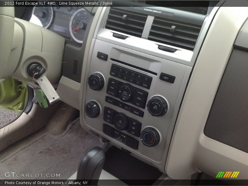 Lime Squeeze Metallic / Stone 2012 Ford Escape XLT 4WD