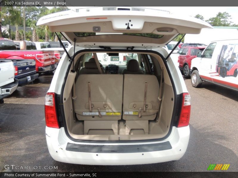 White / Beige 2007 Kia Sedona EX