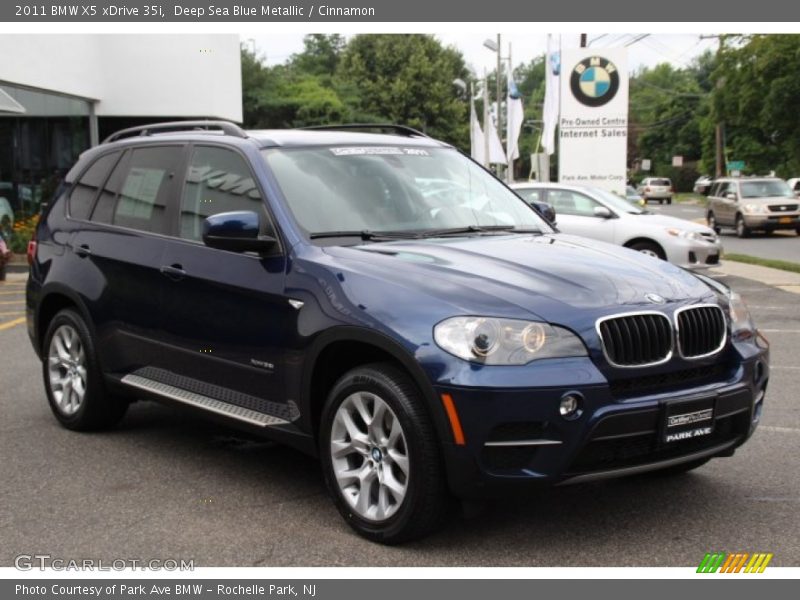 Deep Sea Blue Metallic / Cinnamon 2011 BMW X5 xDrive 35i