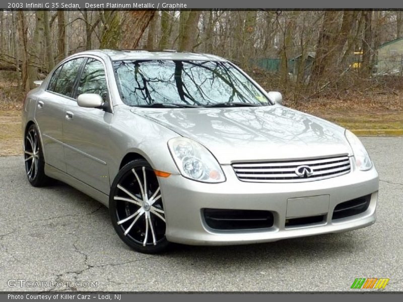 Desert Platinum Metallic / Graphite 2003 Infiniti G 35 Sedan
