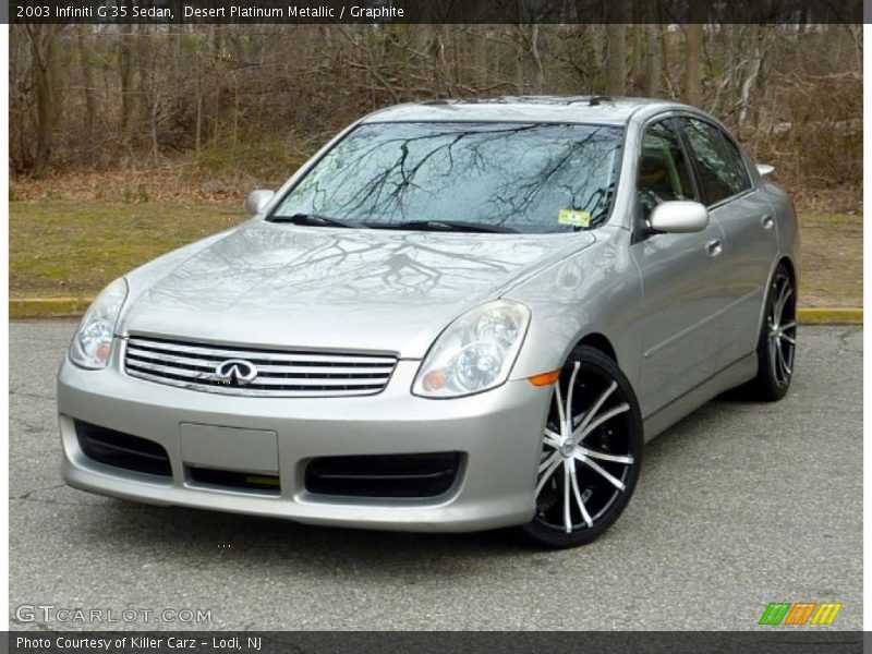 Desert Platinum Metallic / Graphite 2003 Infiniti G 35 Sedan