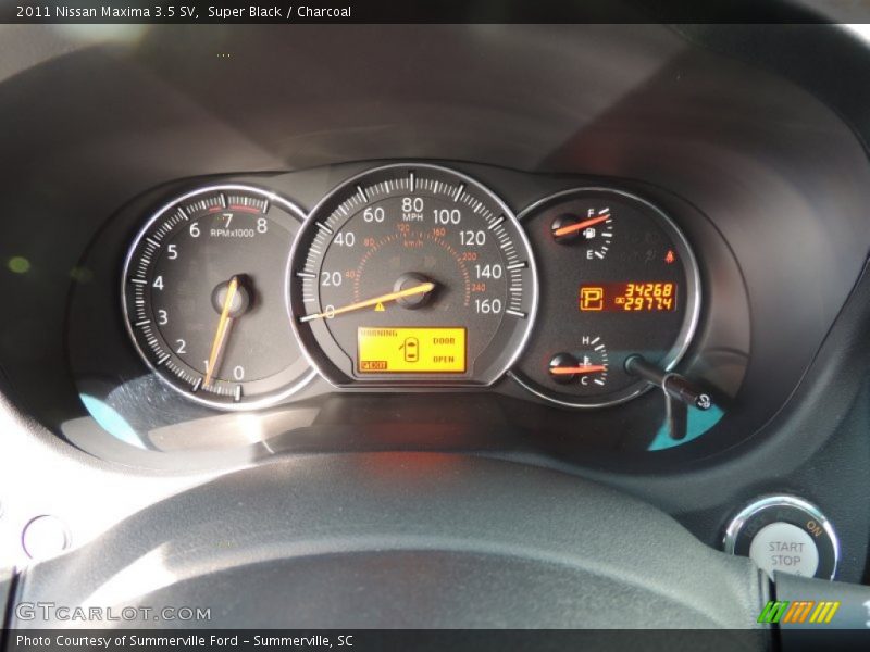 Super Black / Charcoal 2011 Nissan Maxima 3.5 SV