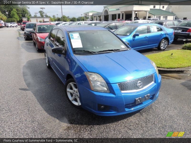 Sapphire Blue / SE-R Charcoal 2007 Nissan Sentra SE-R Spec V