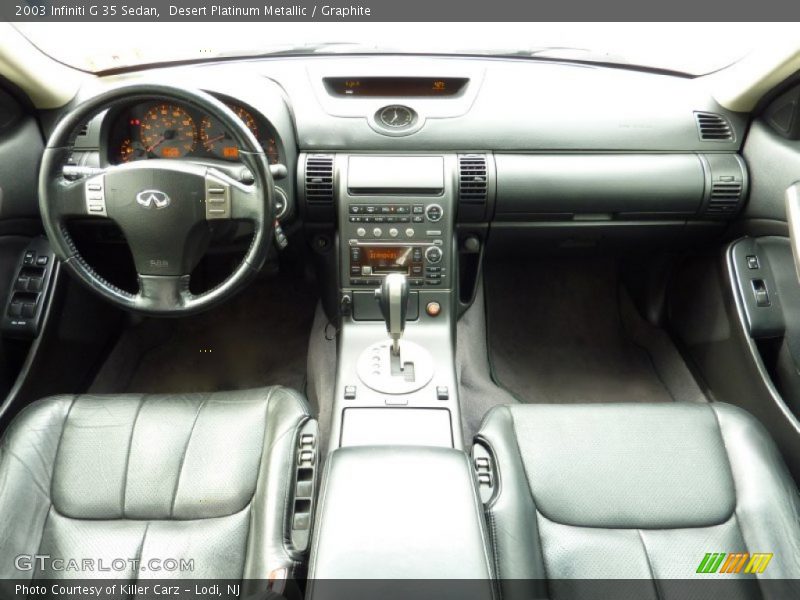 Desert Platinum Metallic / Graphite 2003 Infiniti G 35 Sedan