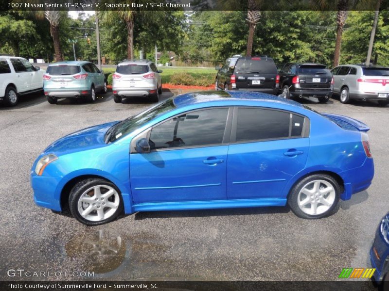 Sapphire Blue / SE-R Charcoal 2007 Nissan Sentra SE-R Spec V