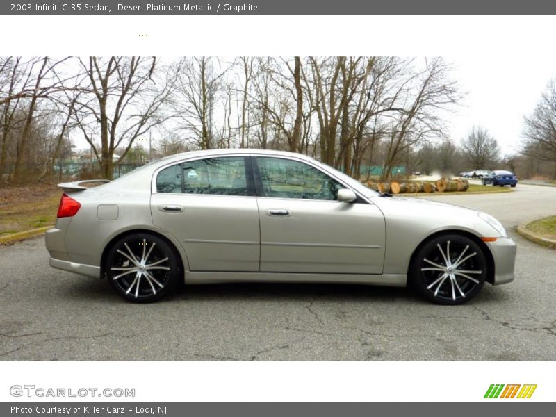 Desert Platinum Metallic / Graphite 2003 Infiniti G 35 Sedan